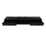 Large Black Gloss TV Stand with Storage & LED Lights - TV's up to 70" - Evoque