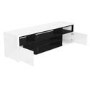 Large White Gloss TV Stand with Storage - TV's up to 77" - Neo