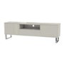 Large Beige Gloss TV Stand with Storage - TV's up to 77" - Paloma