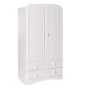 Furniture To Go Scandi 2 Door 2 Drawer Combi Robe In White