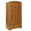 Furniture To Go Scandi 2 Door 2 Drawer Combi Robe In Pine