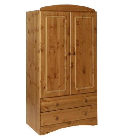 Furniture To Go Scandi 2 Door 2 Drawer Combi Robe In Pine