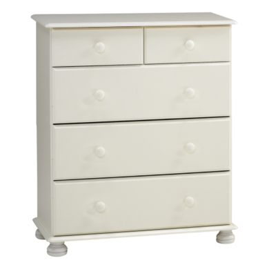 Steens Richmond 23 Deep Chest Of Drawers In White