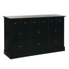 GRADE A1 - Furniture To Go Terra 6+3 Drawer Chest in Dark Stained Pine