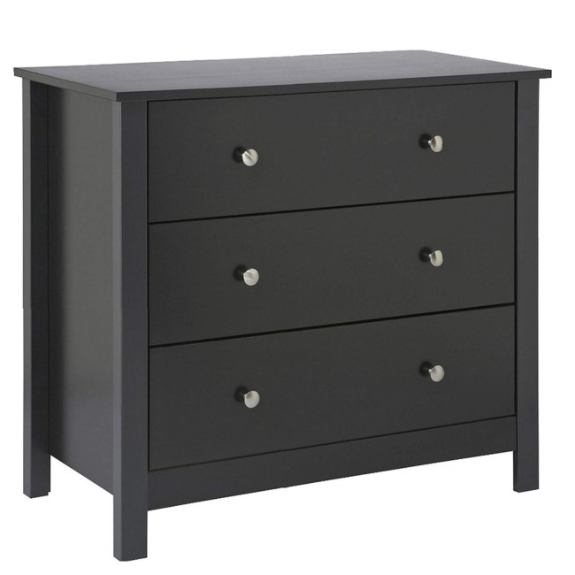 Furniture To Go Florence 3 Drawer Chest in Black