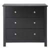 GRADE A2 - Furniture To Go Florence 3 Drawer Chest in Black