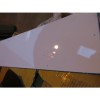GRADE A2 - QJ-057 - Tiffany White  High Gloss Asymmetrical Coffee Table