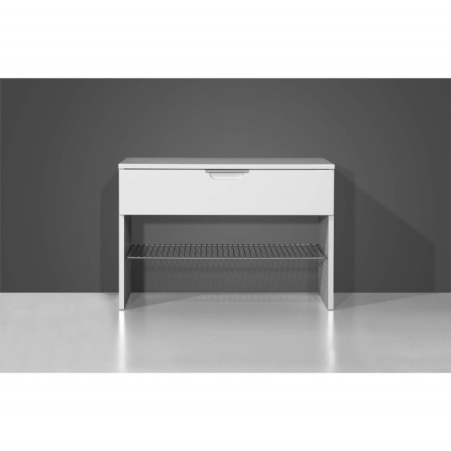 Germania Event Shoe Bench In White - 8 Pairs 
