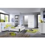 Sciae Sunrise 36 Continental Kingsize Bed in High Gloss White