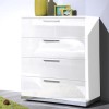 Sciae Sunrise 36 Chest of Drawers in White High Gloss