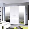 Sciae Sunrise 36 4 Door Wardrobe in White High Gloss