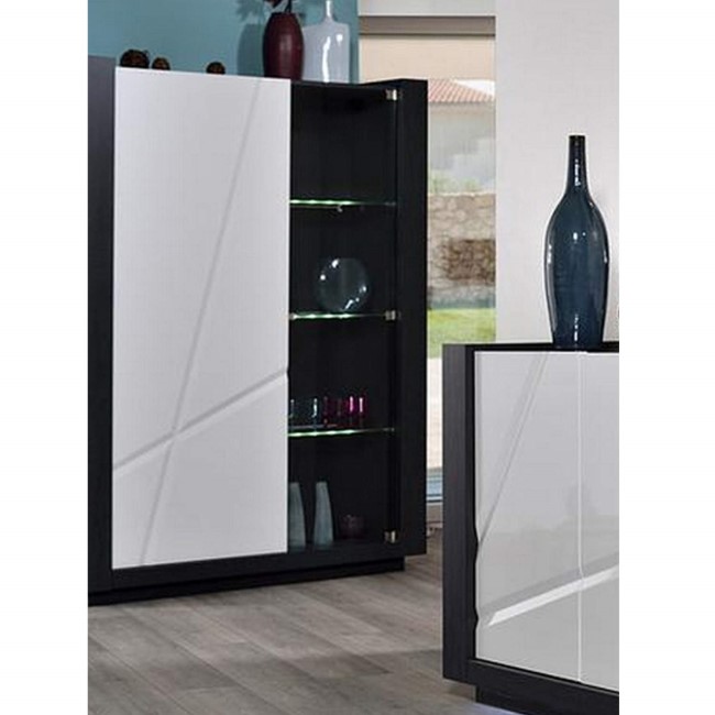 Sciae Quartz 67 Display Cabinet in White High Gloss