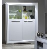 Sciae Brook 76 Display Cabinet in White High Gloss