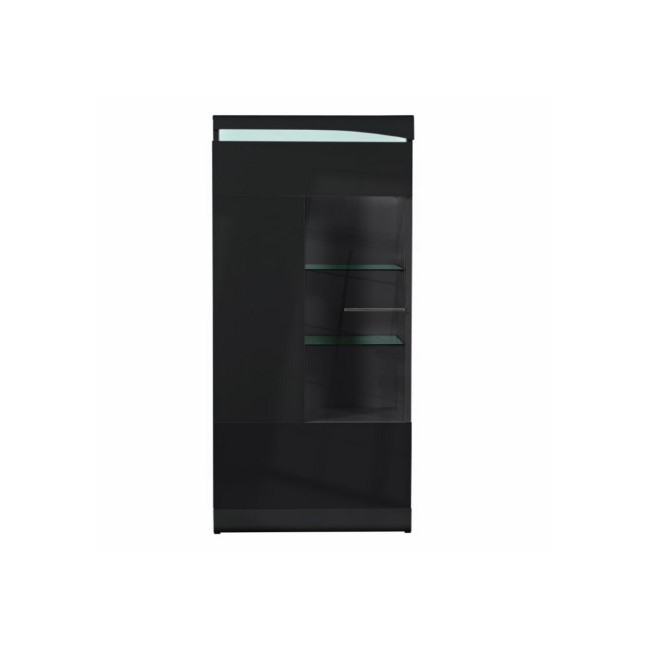 Sciae Ovio Tall Black Gloss Display Cabinet