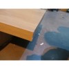 GRADE A2 -  Julian Bowen Stockholm 2 Drawer Bedside Table in Light Oak and White