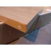 GRADE A2 -  Julian Bowen Stockholm 2 Drawer Bedside Table in Light Oak and White