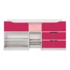 Birlea Paddington Cabin Bed in White and Pink