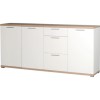 GRADE A2 - Germania Large Sideboard in White and Oak