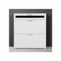 GRADE A2 - Light cosmetic damage - Alaska Shoe Cabinet in White - 16 Pairs