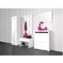 GRADE A2 - Light cosmetic damage - Alaska Shoe Cabinet in White - 16 Pairs
