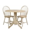 Origin Red Lingfield Dining Table and 2 Chairs In Natural and Cream
