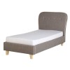 Seconique Eaton Upholstered Grey Single Bed