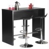 GRADE A3 - Furniture To Go Designa Tall Kitchen/Bar Table In Black Ash