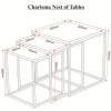As new but box opened - Seconique Charisma High Gloss Square Nest of Tables in Black
