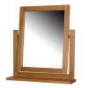 GRADE A2 - Rustic Saxon Oak Dressing Table Mirror