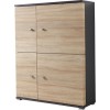 Germania Escala Decor Stand and Wall Cabinet In Oak 