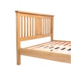 GRADE A1 - As new but box opened - Rustic Saxon Oak Double Bed Frame