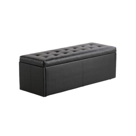 GRADE A3 - LPD Amalfi Ottoman Blanket Box in Black