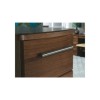 GRADE A3 - Welcome Furniture Loxley 3 Drawer Bedside Table in Walnut