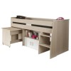 GRADE A2 - Light cosmetic damage - Parisot Meubles Parisot Charles Midsleeper Bed in Modern Ash and White