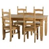 GRADE A1 - Seconique Original Corona Pine Dining Set - Small with 4 Chairs