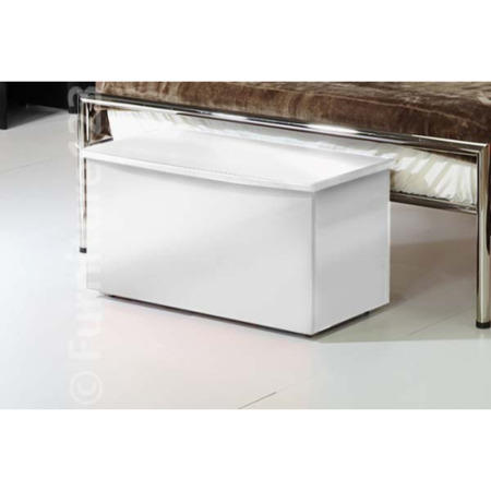GRADE A2 - Welcome Furniture Hatherley High Gloss Blanket Box in White