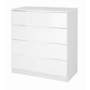 GRADE A2 -  One Call Furniture Alpine 4 Drawer Chest in White Gloss