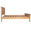 GRADE A2 - Rustic Saxon Oak Kingsize Bed Frame