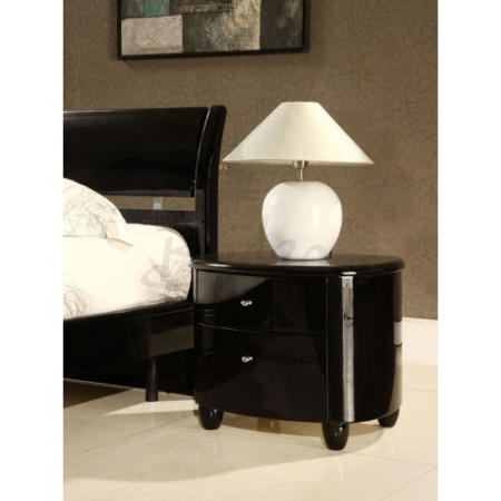 GRADE A2 -  Birlea Furniture Aztec Nightstand in Black