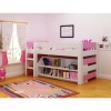 GRADE A2 - Seconique Lollipop Girls Mid Sleeper Bed in White and Pink