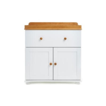Obaby Closed Changing unit in White With Pine trim