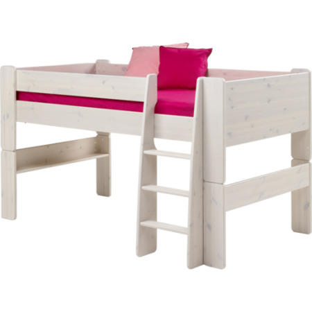 Steens  For Kids Mid-Sleeper Frame With Pull Out Desk In Whitewash
