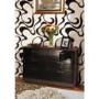GRADE A3  - Welcome Furniture Emmeline High Gloss 3+3 Drawer Chest in Black and Ebony
