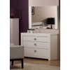 GRADE A4 -  World Furniture Bari High Gloss White 3 Drawer Chest