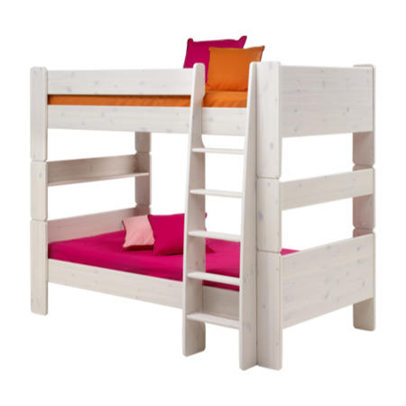 Steens  For Kids Continental Single Bunk Bed In Whitewash