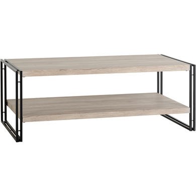 Warwick Coffee Table in Oak and Metal With Open Shelf Warwick Coffee Table in Oak and Metal With Open Shelf