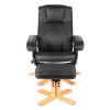 Seconique Premier Recliner Chair with Footstool Black