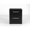 Furniture To Go Designa 2 Drawer Bedside Cabinet In Black Ash