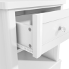 Victoria White 1 Drawer Bedside Table