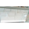 GRADE A2 - Savannah Solid Acacia Wood 4+3 Drawer Wide Chest in Ivory